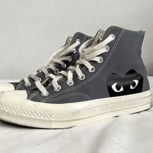 Comme des garcons grey converse